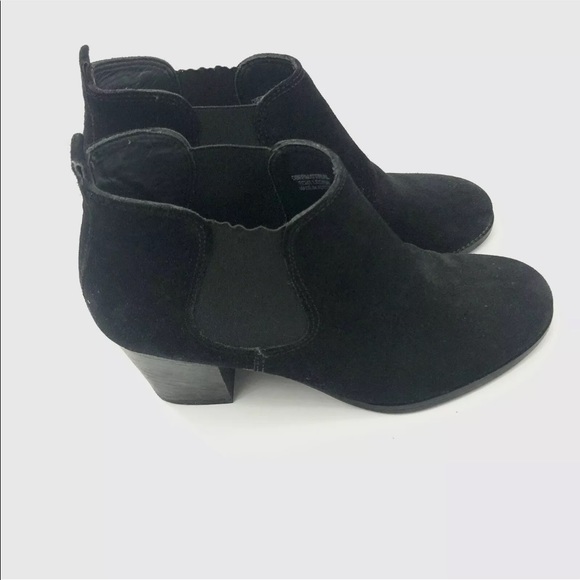 Paul Green Black Suede Ankle Bootie Boots 6.5 US - Picture 3 of 12